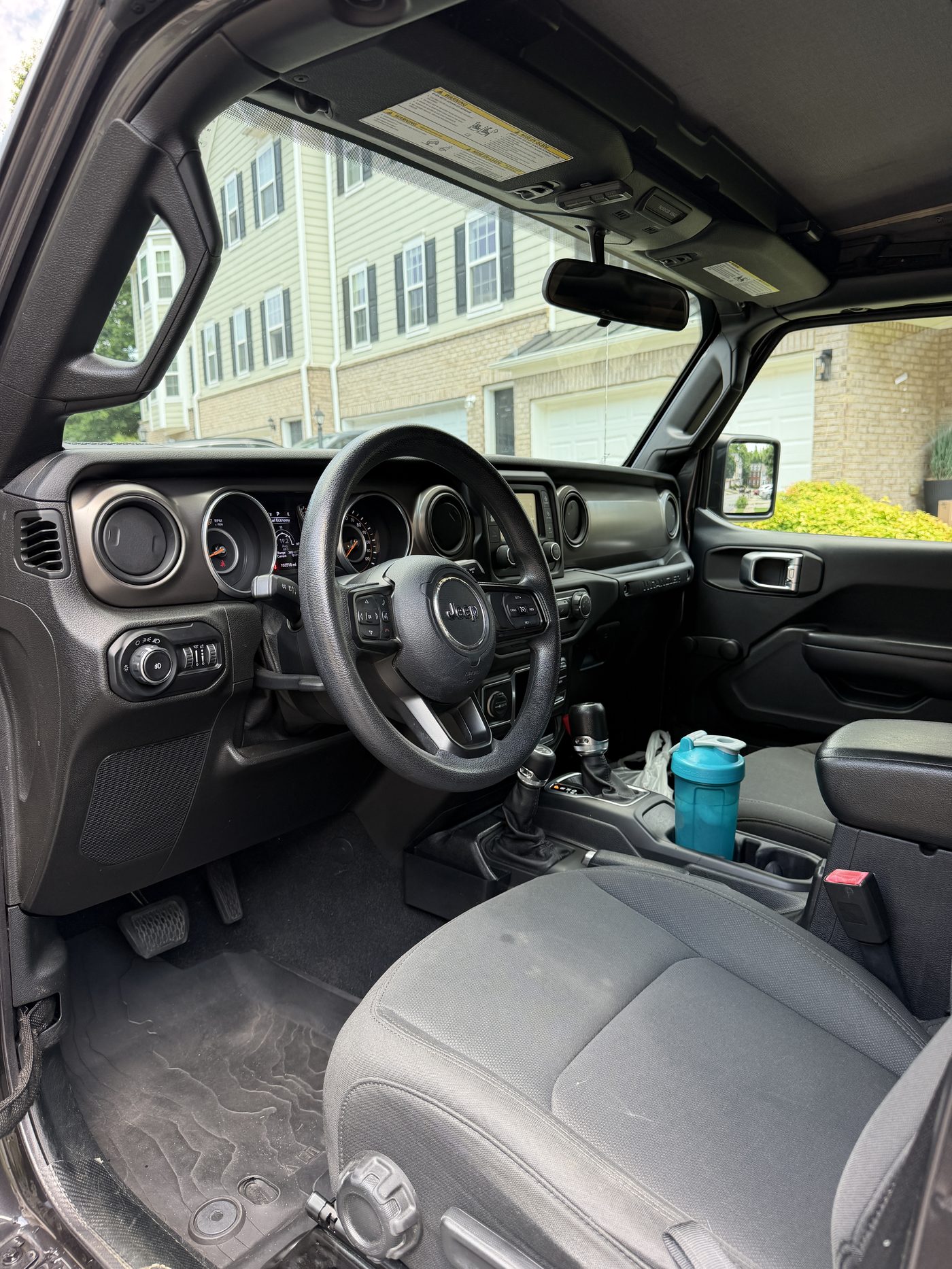 Detailed Jeep Wrangler rear interior, clean seats
